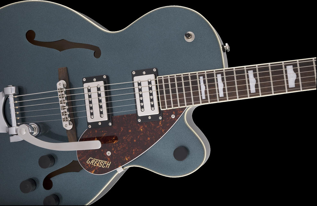 Gretsch G2420T Streamliner Hollow Body Electric Guitar with Bigsby, Broad''Tron BT-2S Pickups, Laurel Fingerboard in Gunmetal