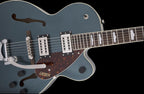 Gretsch G2420T Streamliner Hollow Body Electric Guitar with Bigsby, Broad''Tron BT-2S Pickups, Laurel Fingerboard in Gunmetal