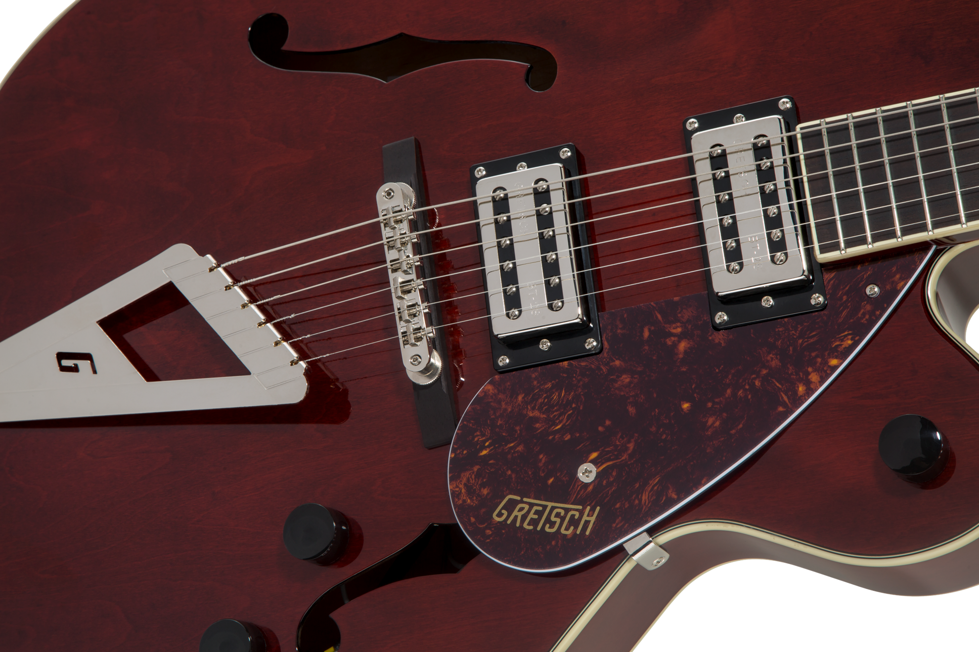 Gretsch G2420 Streamliner Hollow Body Electric Guitar with Laurel Fingerboard in Walnut Stain