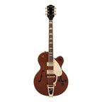 Gretsch G2410TG Streamliner Hollow Body Electric Guitar with Bigsby and Gold Hardware in Single Barrel Stain