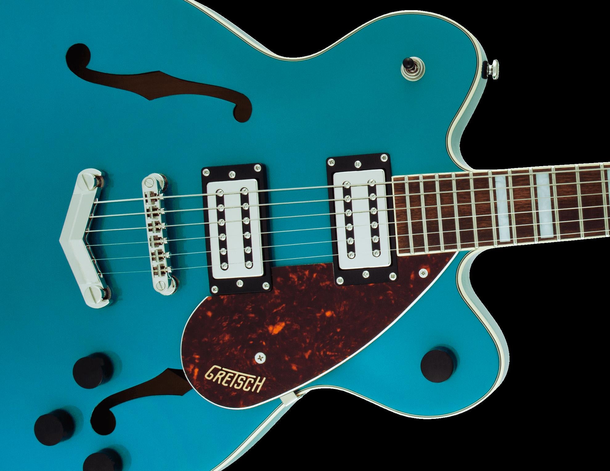 Gretsch G2622 Streamliner Center Block Double-Cut Electric Guitar with V-Stoptail, Broad''Tron BT-2S Pickups, Laurel Fingerboard in Ocean Turquoise