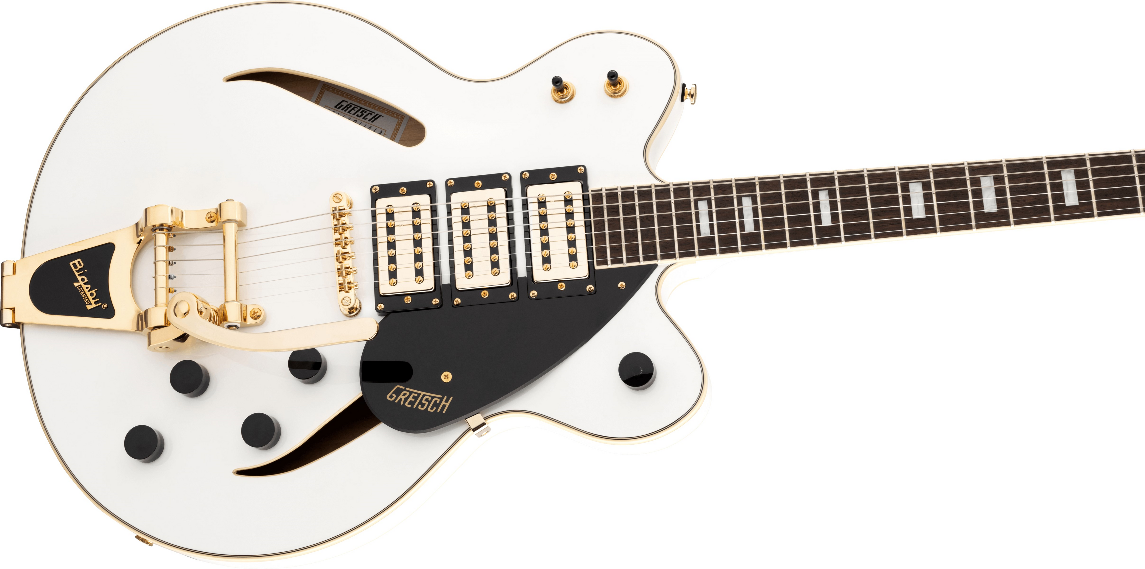 Gretsch Streamliner G2627TG Center Block Electric Guitar with Bigsby - White