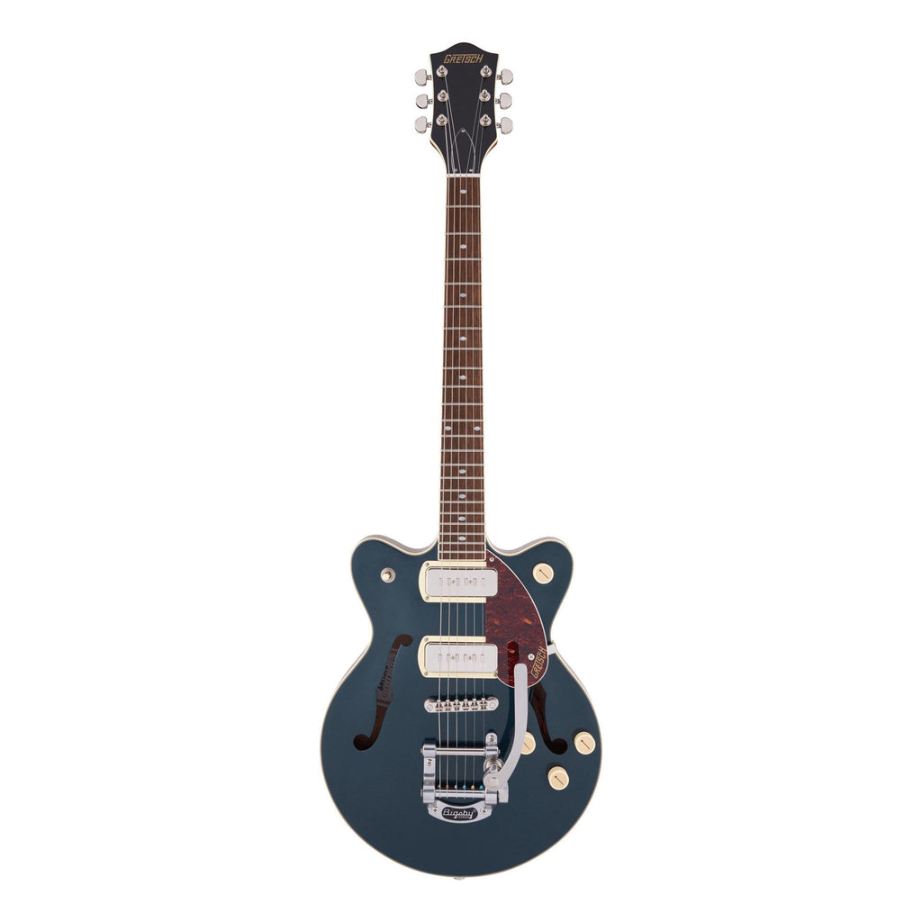 Gretsch G2655T-P90 Streamliner Electric Guitar with Bigsby in Midnight Sapphire on Vintage Mahogany Stain