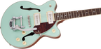 Gretsch G2655T-P90 Streamliner Electric Guitar in Mint Metallic on Vintage Mahogany Stain