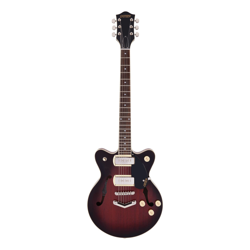 Gretsch G2655-P90 Streamliner Electric Guitar with V-Stoptail in Claret Burst