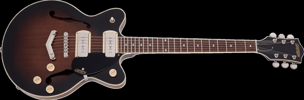 Gretsch G2655-P90 Streamliner Electric Guitar with V-Stoptail in Brownstone