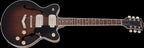 Gretsch G2655-P90 Streamliner Electric Guitar with V-Stoptail in Brownstone