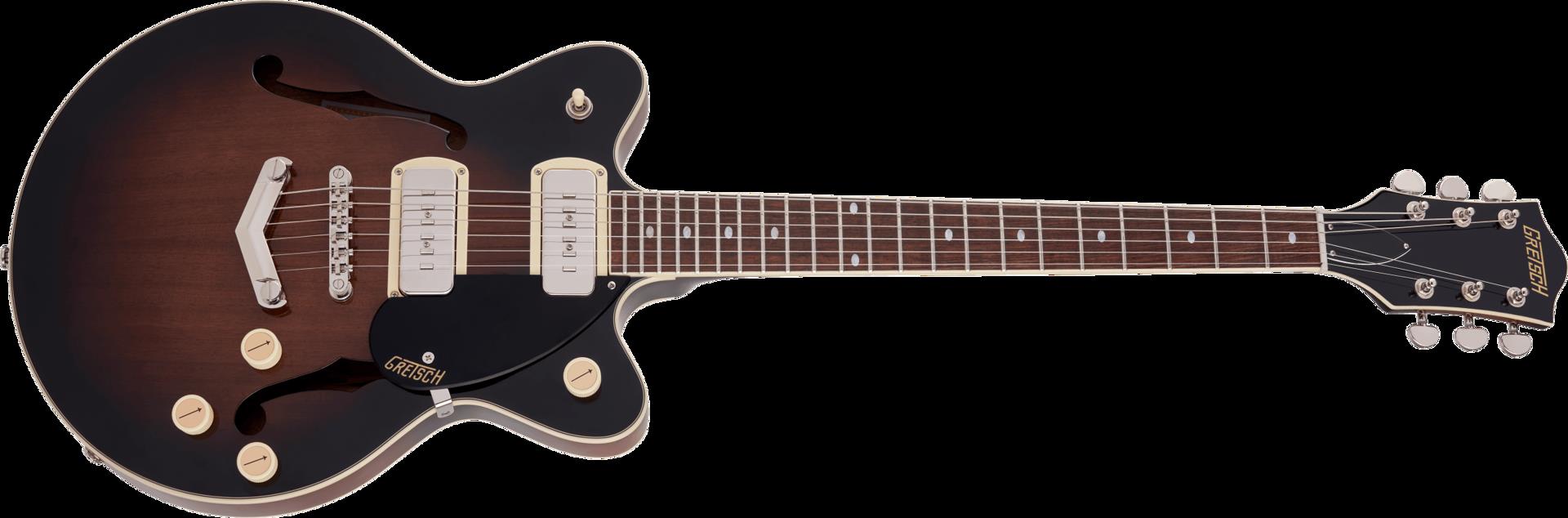 Gretsch G2655-P90 Streamliner Electric Guitar with V-Stoptail in Brownstone