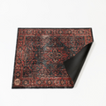 DRUMnBASE VP130 Black Red Stage Mat - 130cm x 90cm