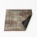 DRUMnBASE VP130 Classic Worn Stage Mat for drum hardware, 130cm by 90cm, with a textured, vintage appearance.