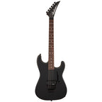 Jackson Pro Origins 1985 San Dimas SD1A H FR electric guitar with gloss black finish, rosewood fingerboard, and dual humbucking pickups.