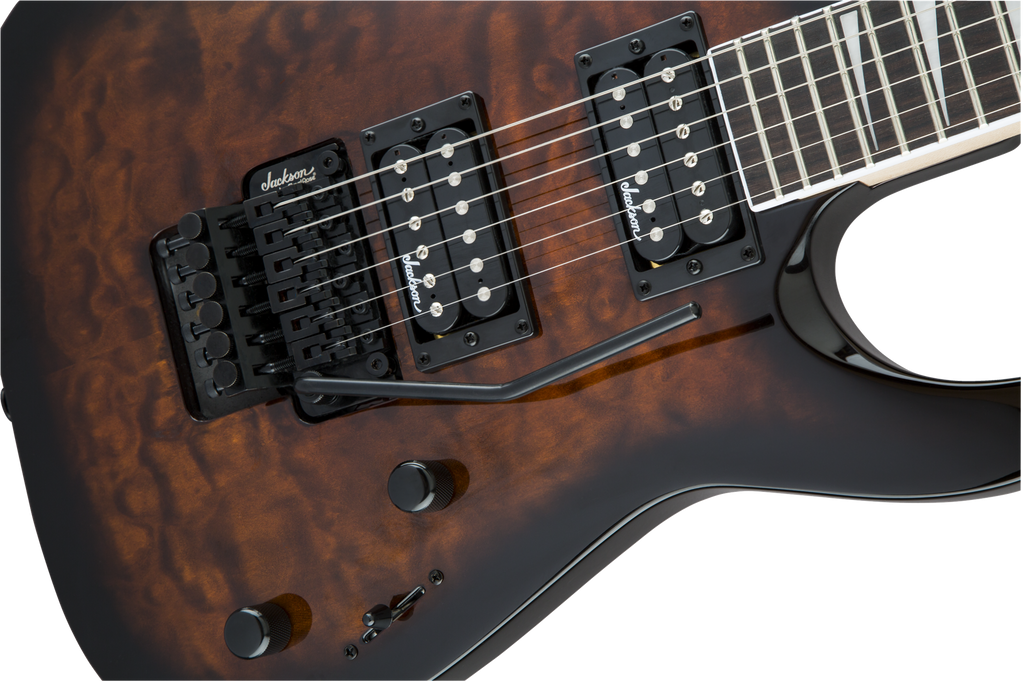 Jackson JS Series Dinky™ Arch Top JS32Q DKA, Amaranth Fingerboard, Dark Sunburst