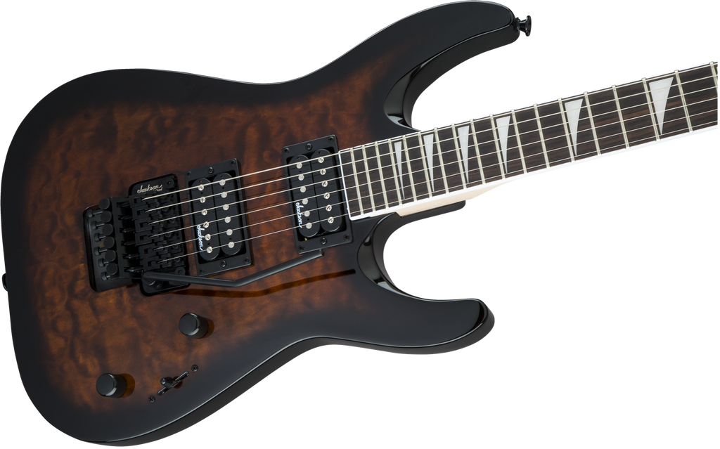 Jackson JS Series Dinky™ Arch Top JS32Q DKA, Amaranth Fingerboard, Dark Sunburst