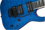 Jackson JS Series Dinky™ Arch Top JS32Q DKA, Amaranth Fingerboard, Transparent Blue