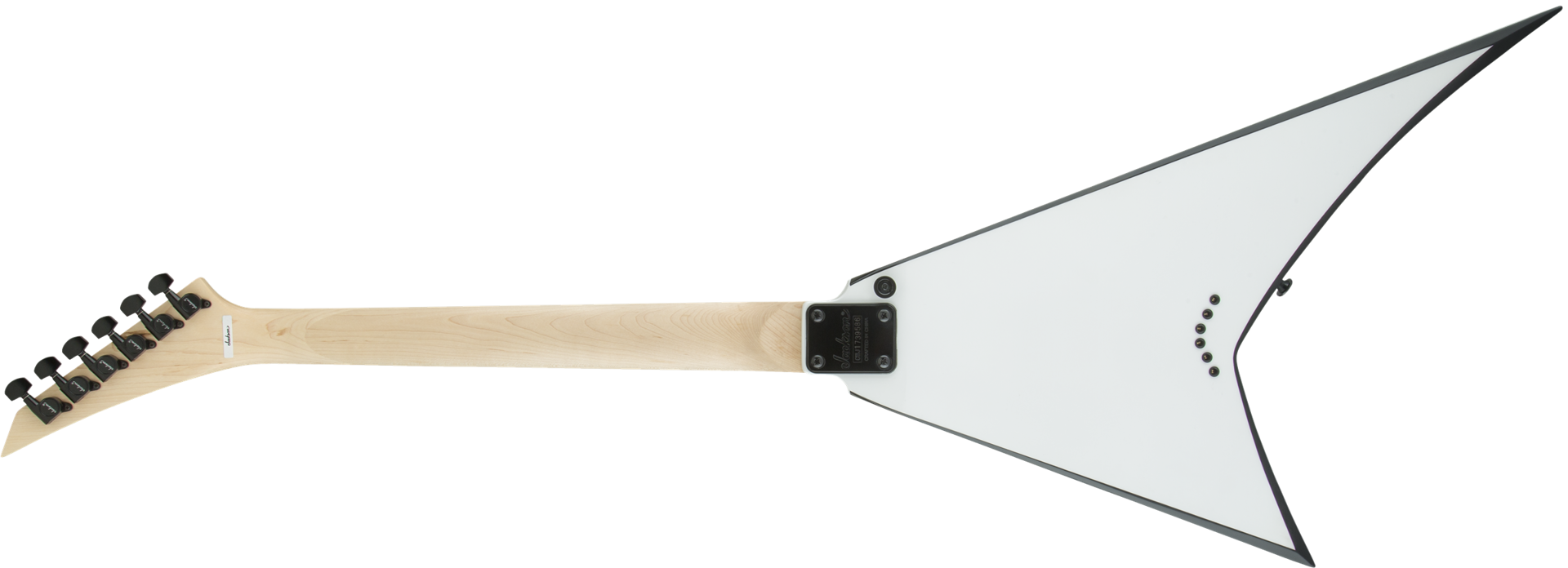 Jackson JS Series Rhoads JS32T, Amaranth Fingerboard, White with Black Bevels