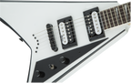 Jackson JS Series Rhoads JS32T, Amaranth Fingerboard, White with Black Bevels