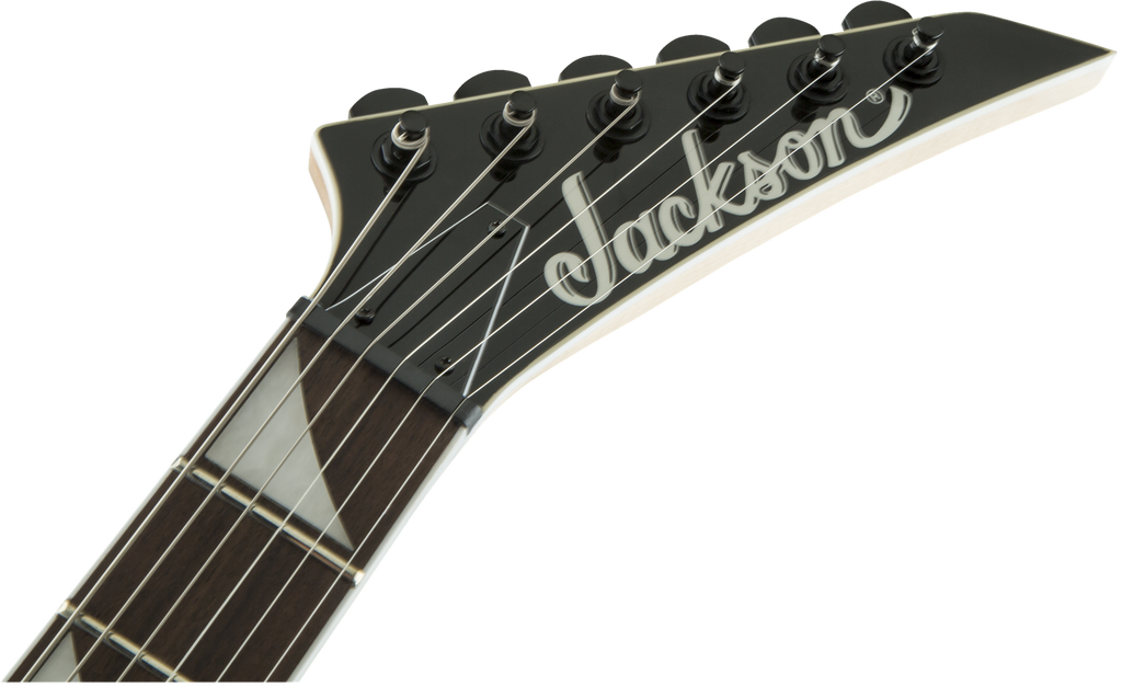 Jackson JS Series Rhoads JS32T, Amaranth Fingerboard, White with Black Bevels