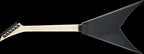 Jackson JS32T King V electric guitar with amaranth fingerboard in gloss black, showcasing its sleek body and headstock design.