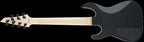 Jackson JS22-7 Dinky 7-string electric guitar with gloss black finish and amaranth fingerboard, shown in a close-up shot.