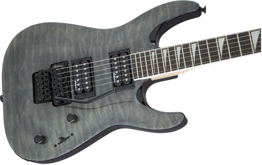 Jackson JS Series Dinky™ Arch Top JS32Q DKA, Amaranth Fingerboard, Transparent Black