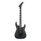 Jackson JS Dinky Arch Top JS32 DKA electric guitar with amaranth fingerboard and black finish, showcasing the sleek design and hardware.