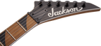 Jackson JS24 Dinky Arch Top electric guitar in red stain, featuring a sleek body, six strings, and modern hardware.