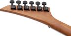 Jackson JS24 Dinky arch top electric guitar in red stain with sleek body and modern hardware, ideal for versatile playing.