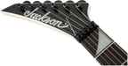 Jackson JS Series Dinky JS32 DKA LH electric guitar with bright blue finish and amaranth fingerboard, showcasing its sleek arch top design.