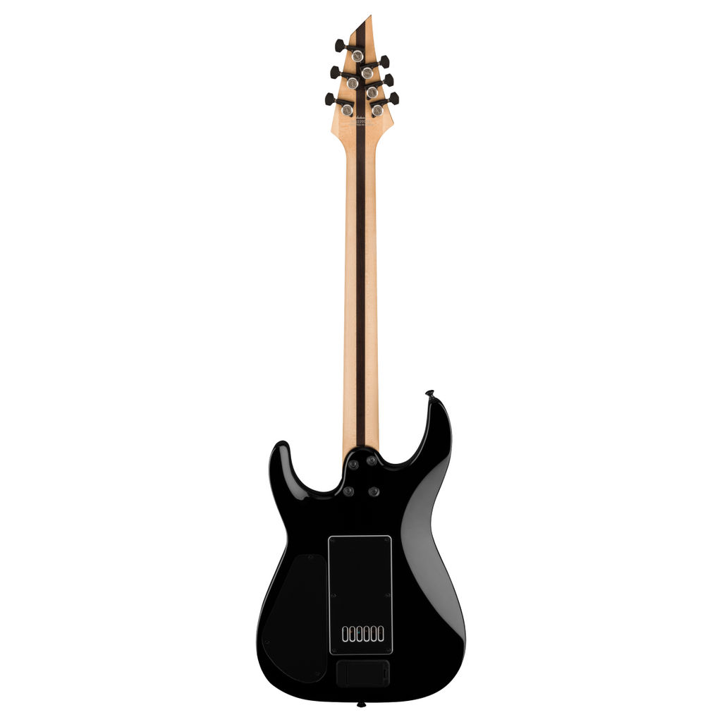 Jackson Pro Plus Series Dinky Modern Evertune 6-string electric guitar in silver sparkle finish with sleek body and modern design.