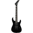 Jackson JS Series Dinky Minion JS1X electric guitar with gloss black finish and amaranth fretboard, shown from front angle.
