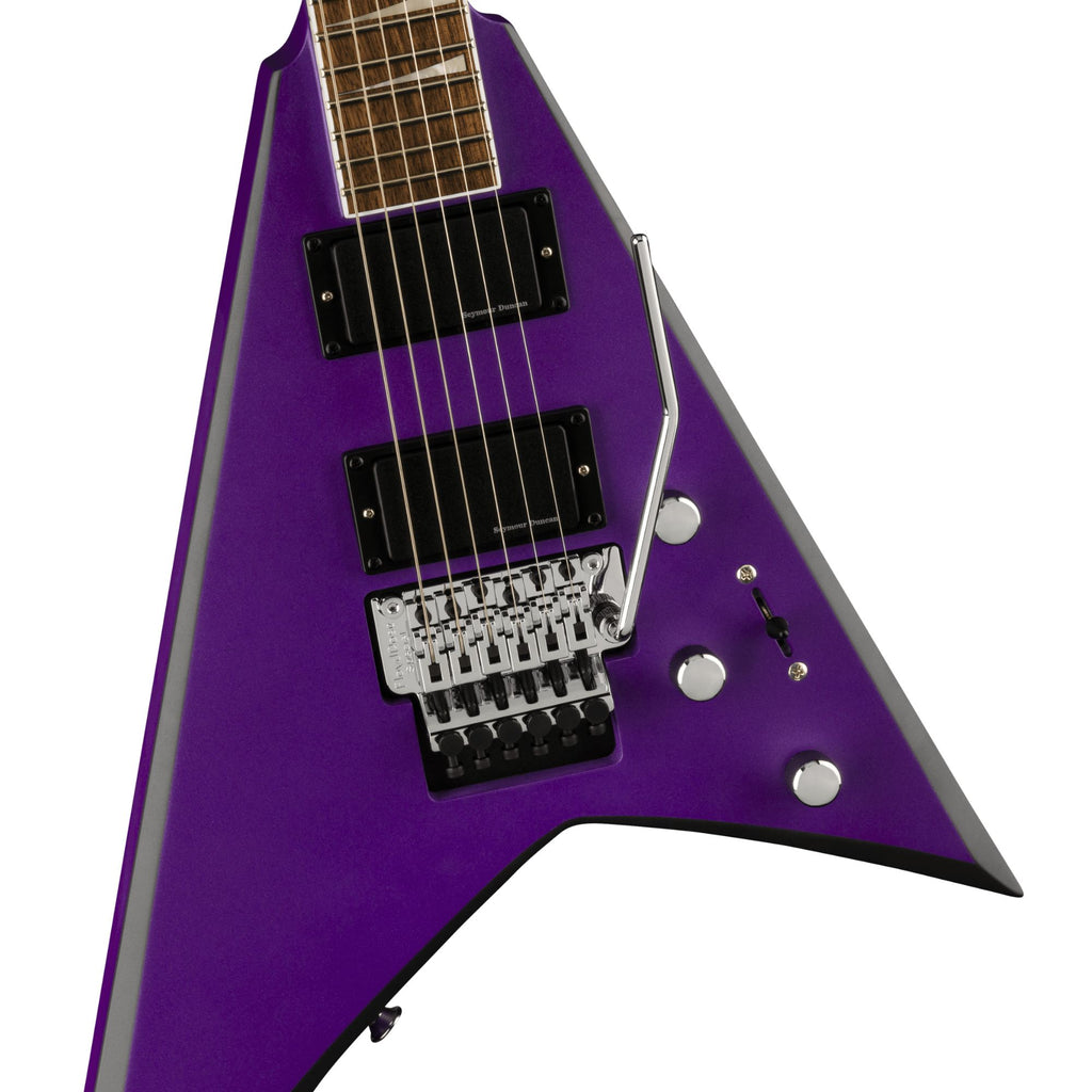 Jackson X Series Rhoads RRX24 Electric Guitar with Laurel Fingerboard in Purple Metallic with Black Bevels