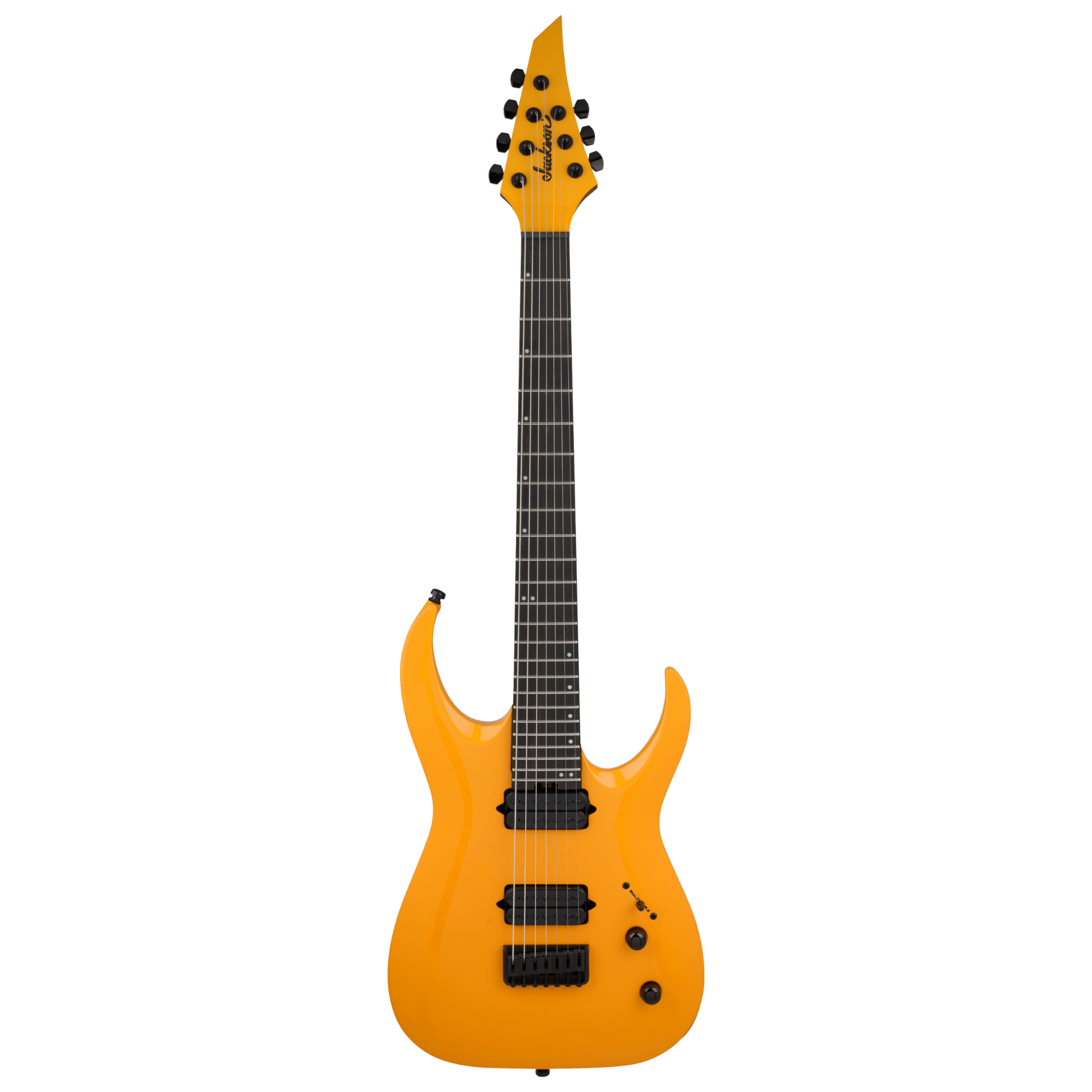 Jackson Pro  Misha Mansoor Juggernaut HT7 Ebony FB - Signal Yellow