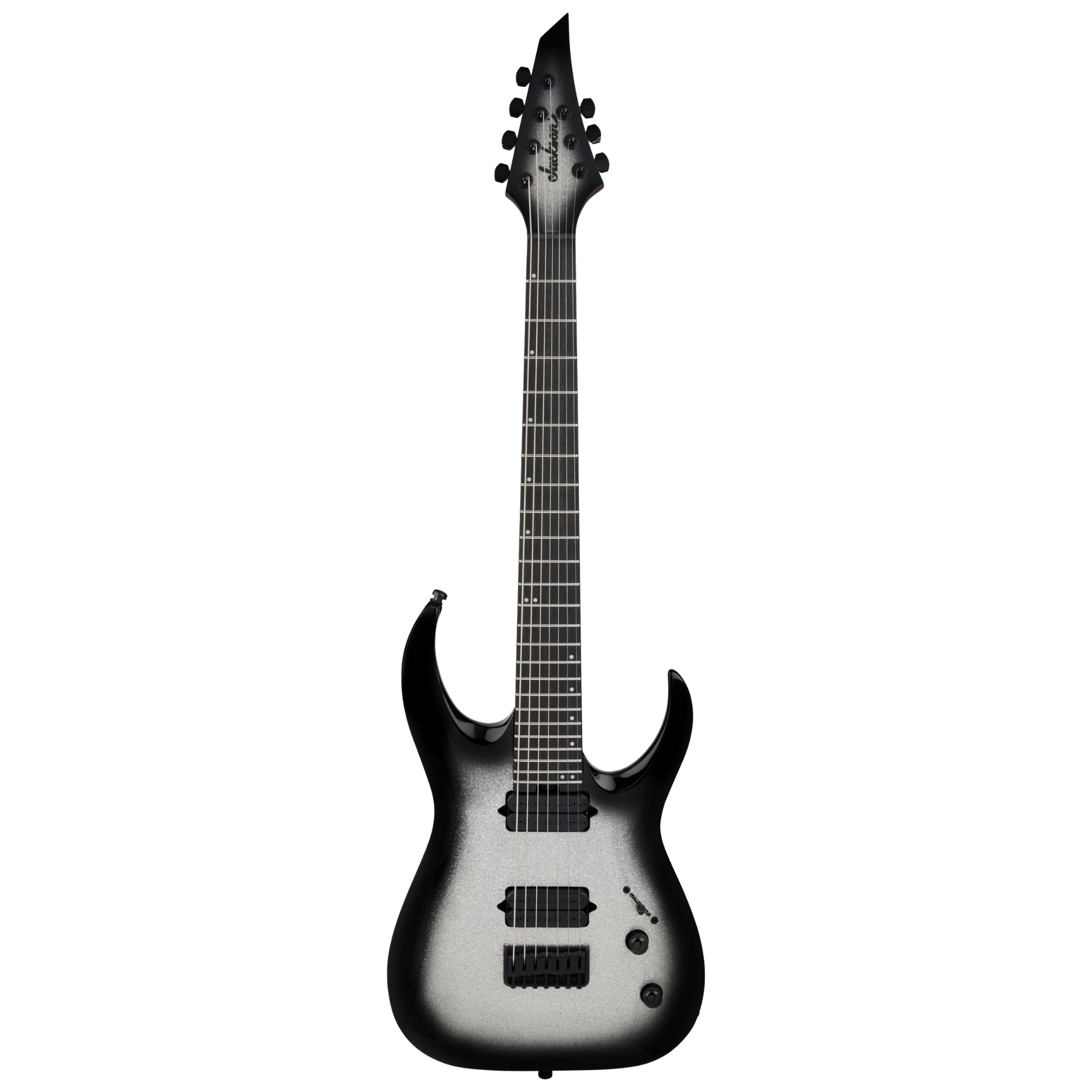 Jackson Pro  Misha Mansoor Juggernaut HT7 Ebony FB - Silverburst Sparkle