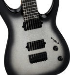 Jackson Pro  Misha Mansoor Juggernaut HT7 Ebony FB - Silverburst Sparkle