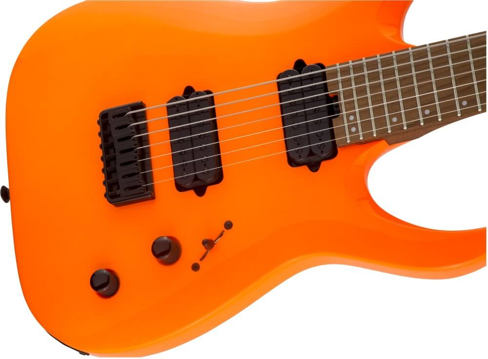 Jackson Pro Series Misha Mansoor Juggernaut HT7 7-String Electric Guitar - Neon Orange