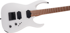 Jackson Pro Series Misha Mansoor ET6 electric guitar in Porsche Caulk finish, featuring a sleek body and detailed hardware.