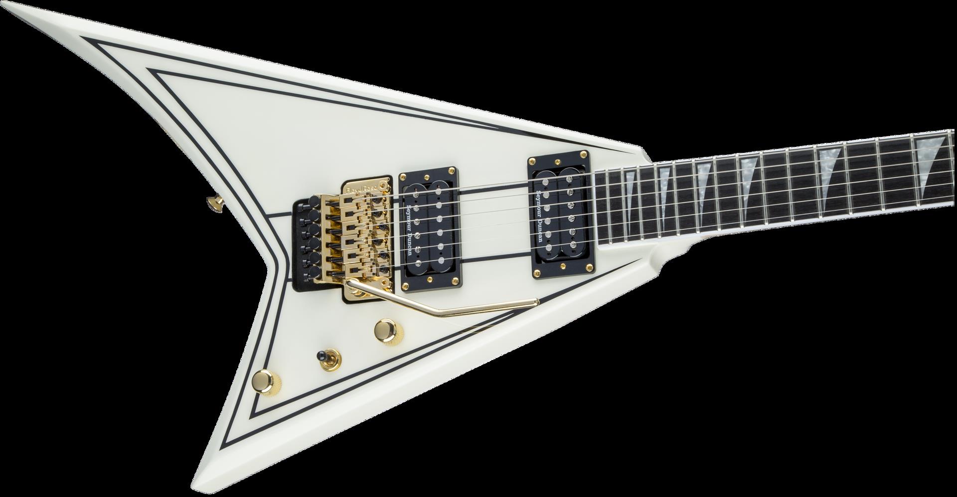 Jackson Pro RR3 Rhoads Electric Guitar EB Ivory with Black Pinstripes