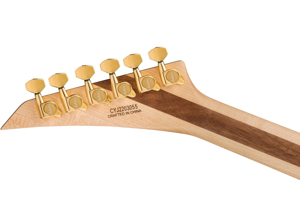 Jackson Pro Plus Series Soloist SLA3Q Electric Guitar with Floyd Rose - Amber Tiger Eye