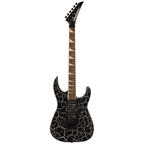Jackson X Series Soloist SLX DX Laurel FB electric guitar in Silver Mercury Crackle finish, showcasing sleek body and stylish hardware.