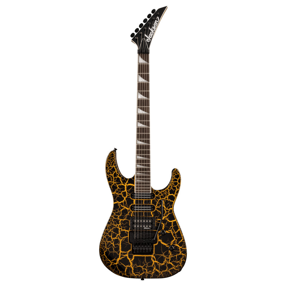 Jackson X Series Soloist SL3X Electric Guitar DX Crackle Laurel Fingerboard Yellow Crackle