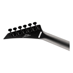 Jackson X Series WRX24 Warrior electric guitar with satin black finish and laurel fingerboard, showcasing a sleek, modern design.