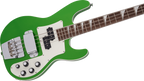 Jackson X Series CBXDX IV concert bass guitar in Absynthe Frost finish, featuring sleek body and four-string design.