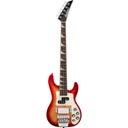 Jackson X Series Concert Electric Bass Guitar CBXNT DX V in fireburst finish, featuring a sleek body and four-string design.