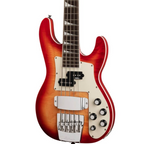 Jackson X Series Concert Electric Bass Guitar CBXNT DX V in Fireburst with sleek body and modern hardware, showcasing its stylish design.
