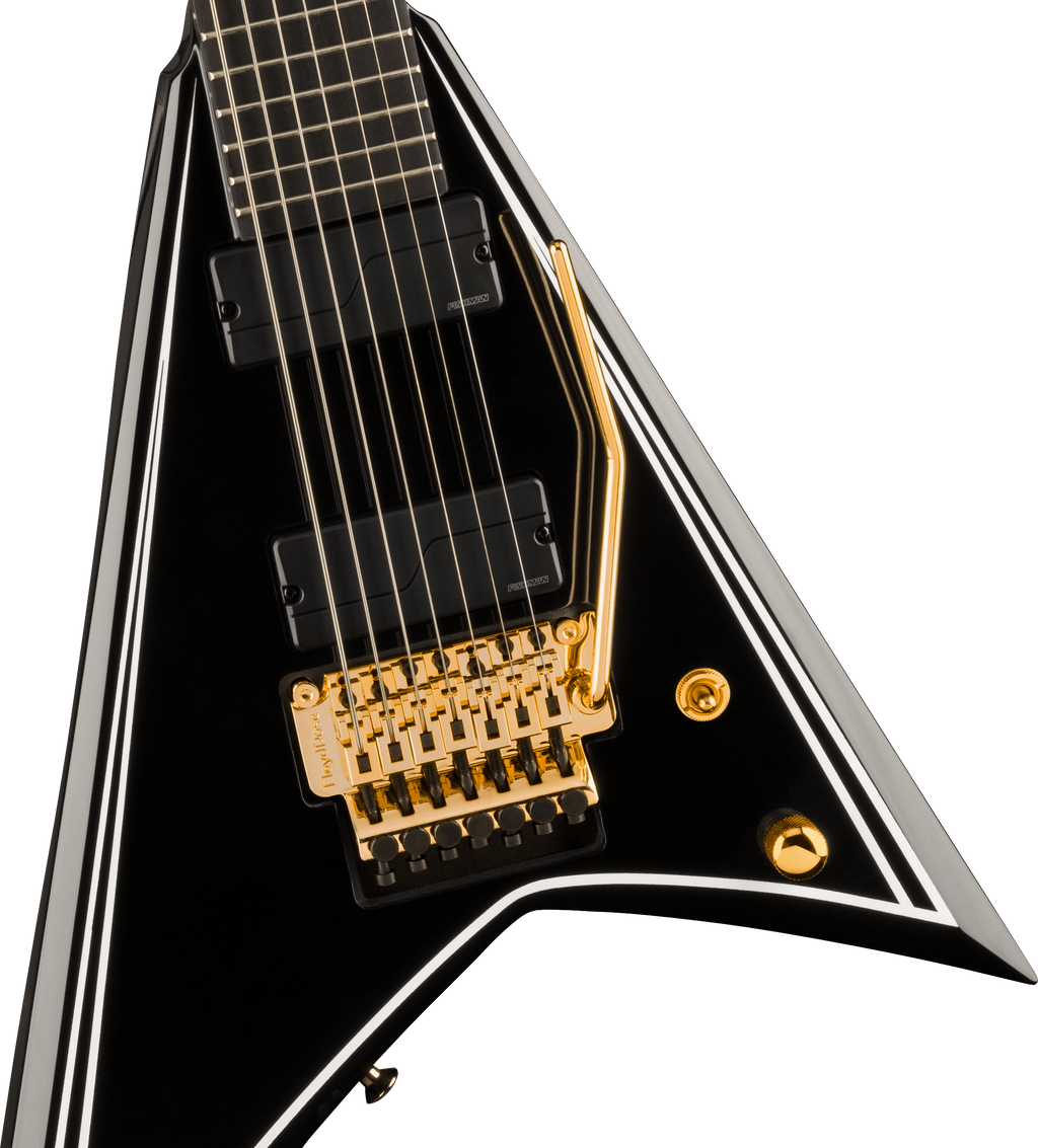 Jackson Pro Series Signature Mark Heylmun Rhoads RR24-7 Ebony FB Electric Guitar - Lux