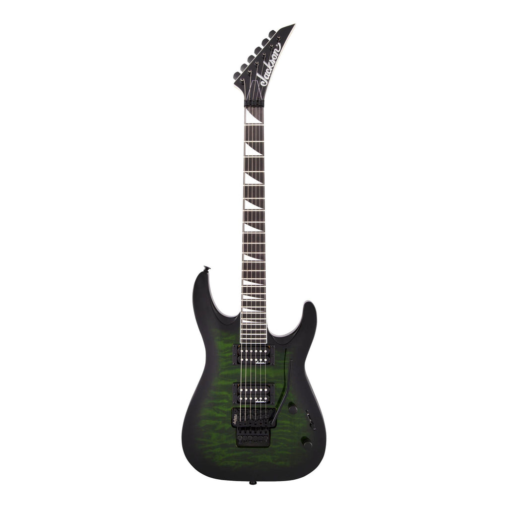 Jackson JS Series Dinky™ Arch Top JS32Q DKA Electric Guitar with Amaranth Fingerboard in Transparent Green Burst