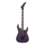 Jackson JS Dinky Arch Top JS32Q DKA electric guitar in Amaranth FB Trans Purple Burst with a sleek, contoured body and modern hardware.