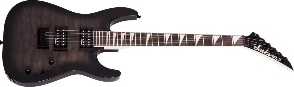 Jackson JS Series Dinky Arch Top JS32Q DKA HT Electric Guitar with Amaranth Fingerboard in Transparent Black Burst