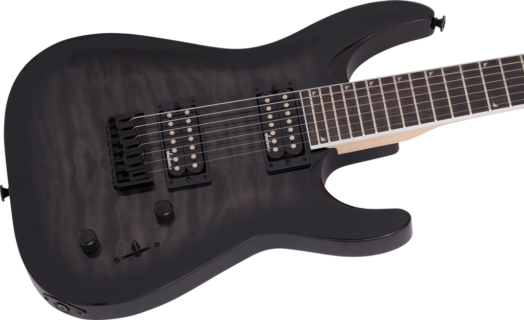Jackson JS Series Dinky Arch Top JS32Q DKA HT Electric Guitar with Amaranth Fingerboard in Transparent Black Burst
