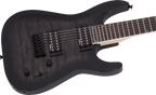 Jackson JS Series Dinky Arch Top JS32Q DKA HT Electric Guitar with Amaranth Fingerboard in Transparent Black Burst